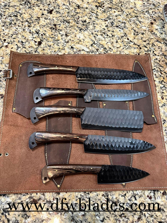 Handmade Forged steel bbq/kitchen set